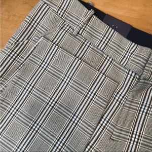 🆕 AVA & VIV 20W R Ankle Pants with Brown Checkered Pattern #LightAcademia